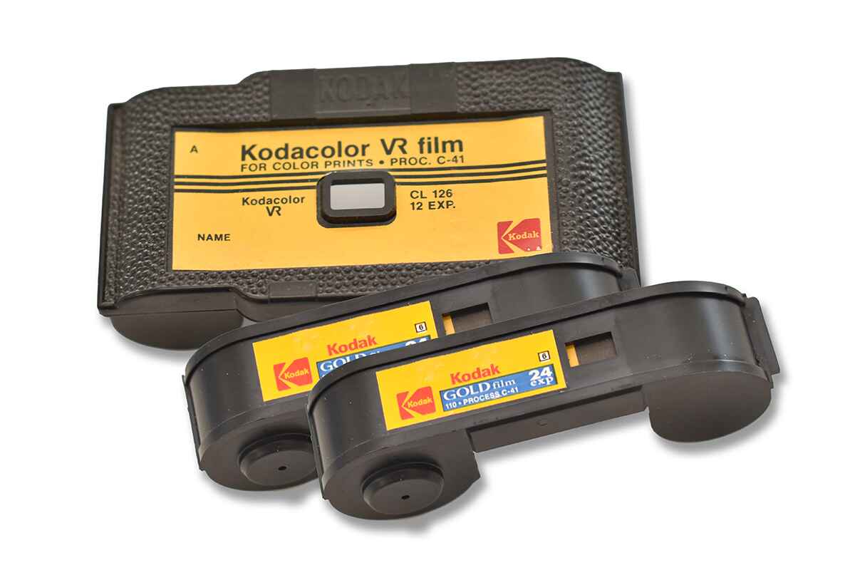 110 and 126 Instamatic film cartridges.