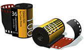 Rolls of 35mm film.