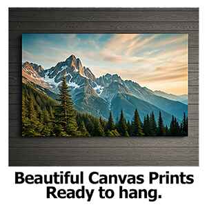 Beautiful canvas photo prints.