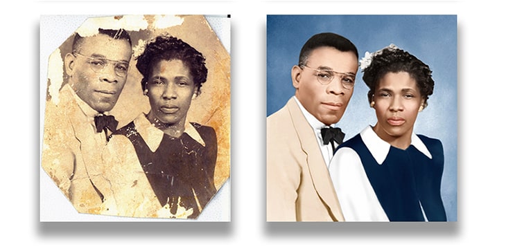 Example of our photo colorization.