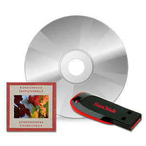 35mm Slides scan to CD or USB.
